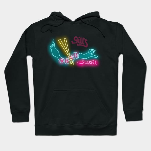 Gill's Sushi Hoodie by okjenna